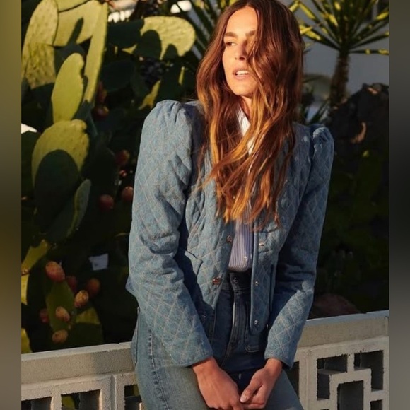 Veronica Beard Quilted Denim Camilla Jacket Size XS - Picture 3 of 15